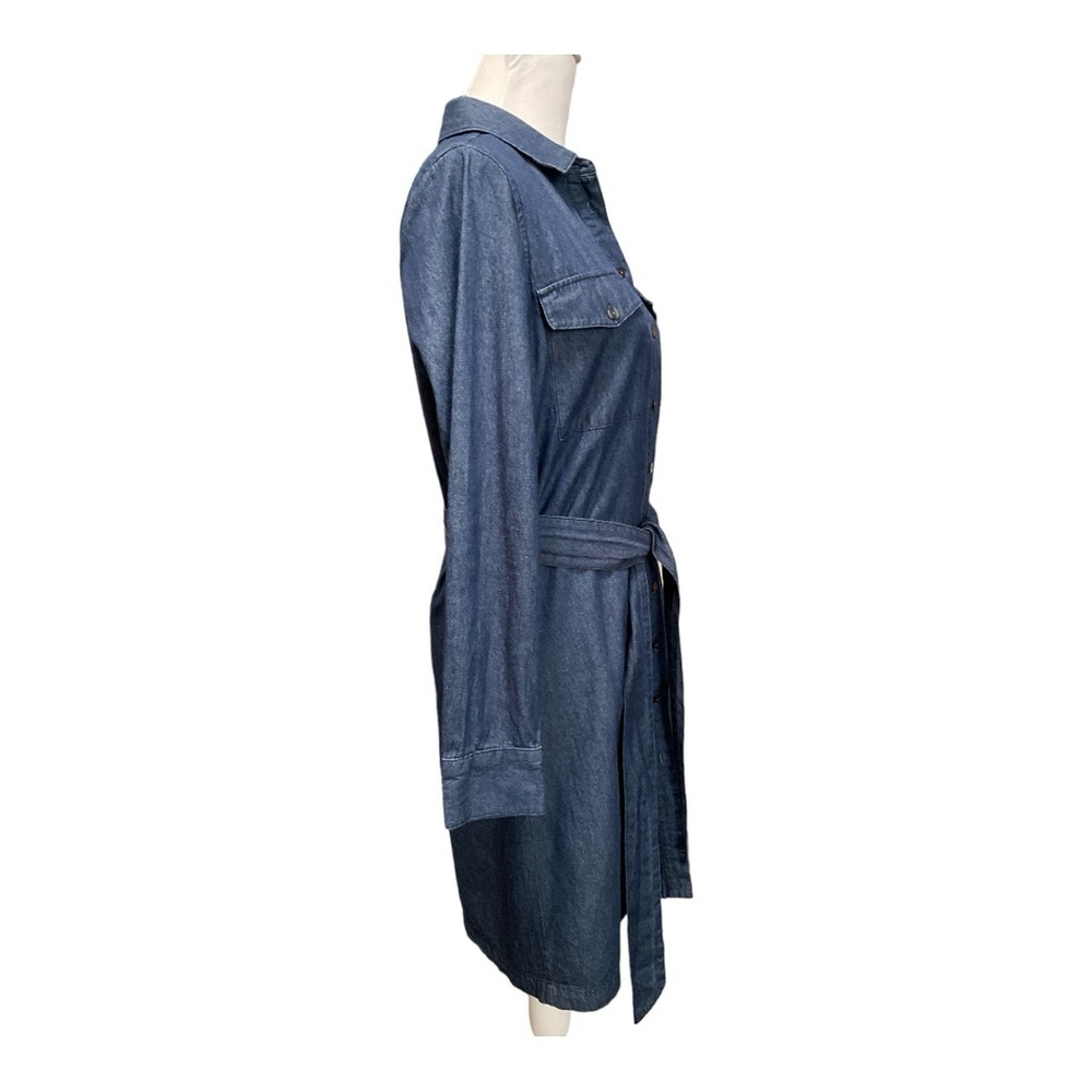 Draper James Chambray Belted Shirtdress Size 8 - Picture 4 of 8